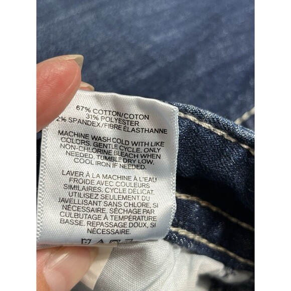 Express Jeans Low Rise Legging Size 4 Womens Medium Wash Blue Denim - Picture 11 of 12